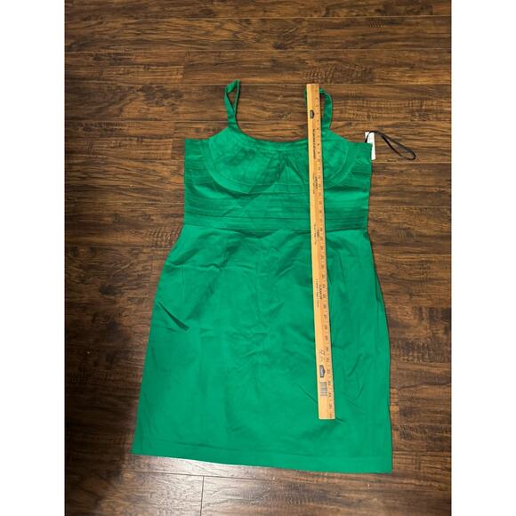 ND New Directions Kelly Green Dress Sundress Size 18 Cocktail Pleated Bust - Picture 5 of 6